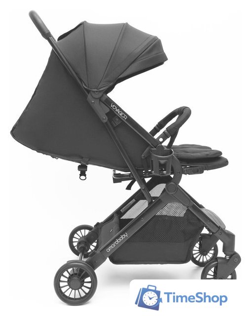 Коляска прогулочная «книга» Amarobaby Voyager (черный) - Изображение №18 — Интернет-магазин Time-Shop