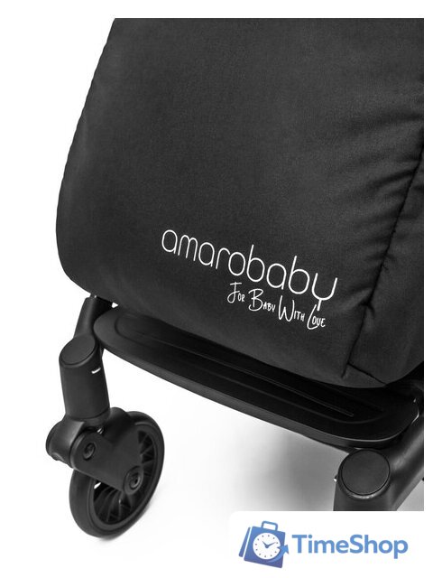 Коляска прогулочная «книга» Amarobaby Voyager (черный) - Изображение №28 — Интернет-магазин Time-Shop