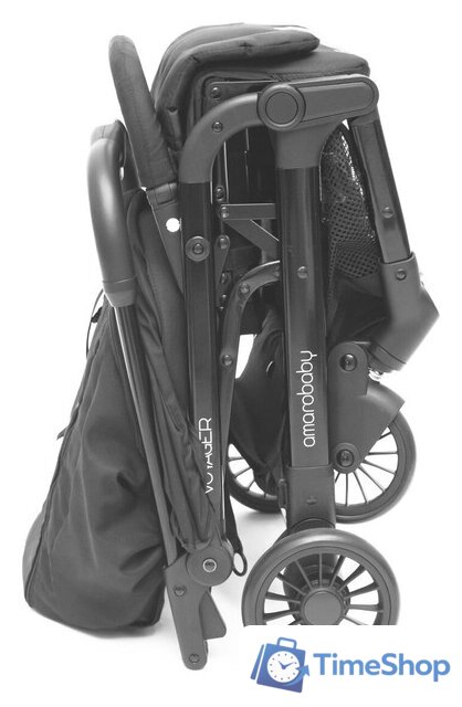 Коляска прогулочная «книга» Amarobaby Voyager (черный) - Изображение №30 — Интернет-магазин Time-Shop