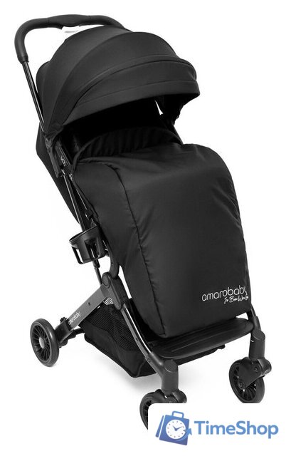 Коляска прогулочная «книга» Amarobaby Voyager (черный) - Изображение №20 — Интернет-магазин Time-Shop