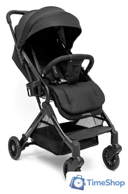 Коляска прогулочная «книга» Amarobaby Voyager (черный) - Изображение №1 — Интернет-магазин Time-Shop