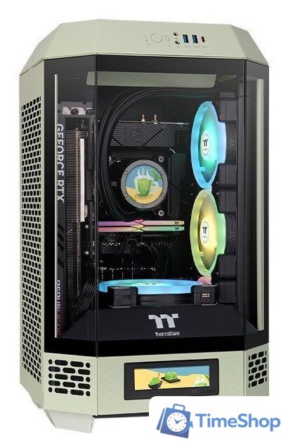 Корпус Thermaltake The Tower 250 Matcha Green CA-1Z9-00SEWN-00 - Изображение №1 — Интернет-магазин Time-Shop