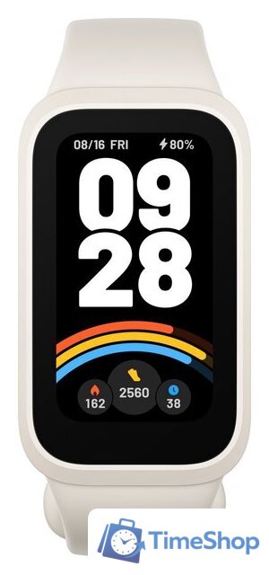 Фитнес-браслет Xiaomi Smart Band 9 Active M2435B1 (бежевый, международная версия) - Изображение №2 — Интернет-магазин Time-Shop