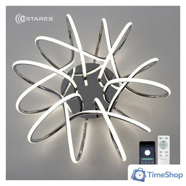 Припотолочная люстра Estares Liana Muse 105W R-APP-560x235-CHROME/WHITE-220-IP20 - Изображение №4 — Интернет-магазин Time-Shop