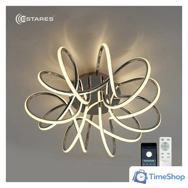 Припотолочная люстра Estares Liana Muse 105W R-APP-560x235-CHROME/WHITE-220-IP20 - Изображение №3 — Интернет-магазин Time-Shop