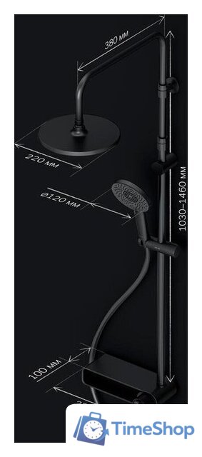 Душевая система  AM.PM X-Joy F0785A622 - Изображение №11 — Интернет-магазин Time-Shop