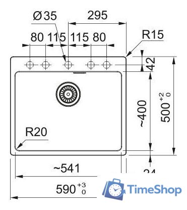 Кухонная мойка Franke Maris MRG 610-54 114.0744.800 (песочный) - Изображение №2 — Интернет-магазин Time-Shop