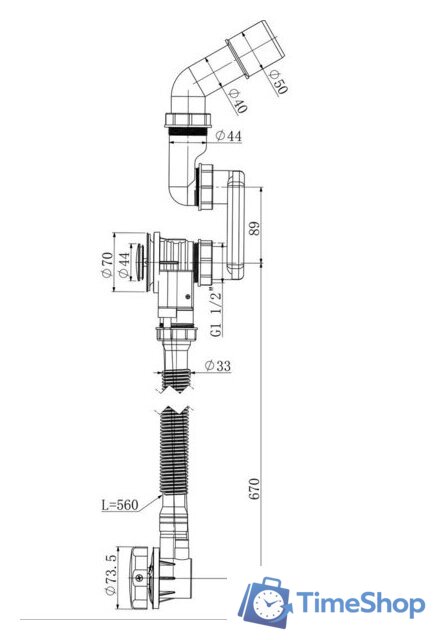 Ванна Lauter Regina 2101418 180x80 с сифоном 21Y32001 (матовый черный) - Изображение №20 — Интернет-магазин Time-Shop