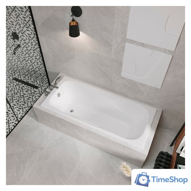 Ванна Lauter Regina 2101418 180x80 с сифоном 21Y32001 (матовый черный) - Изображение №11 — Интернет-магазин Time-Shop