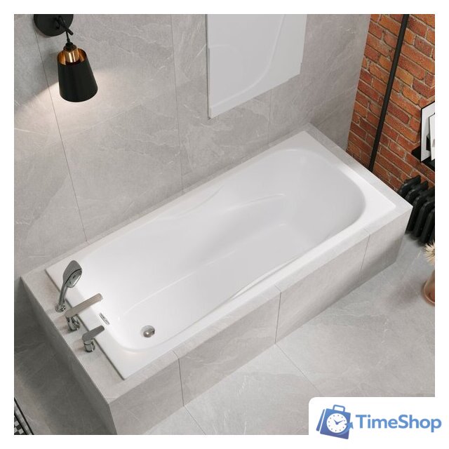 Ванна Lauter Regina 2101418 180x80 с сифоном 21Y32001 (матовый черный) - Изображение №10 — Интернет-магазин Time-Shop