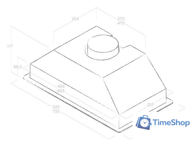 Кухонная вытяжка Elica Era C WH/A/52 - Изображение №2 — Интернет-магазин Time-Shop