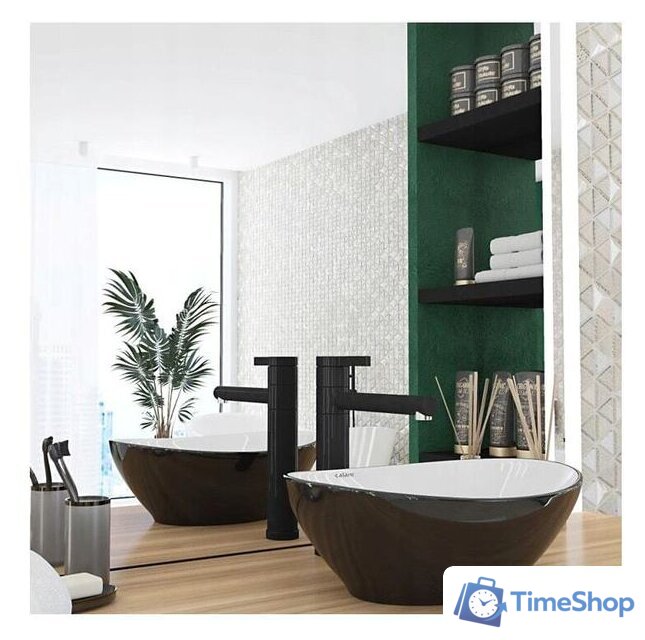 Умывальник Calani Fiesta CAL-00023 (черный/белый) - Изображение №3 — Интернет-магазин Time-Shop