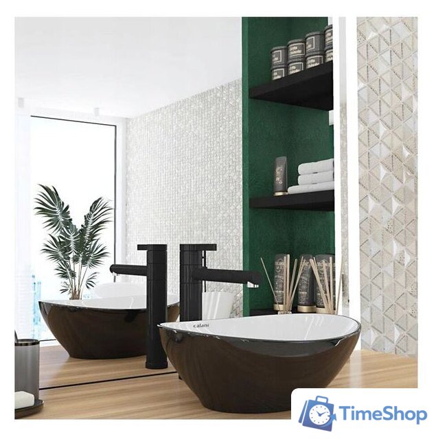 Умывальник Calani Fiesta CAL-00023 (черный/белый) - Изображение №4 — Интернет-магазин Time-Shop