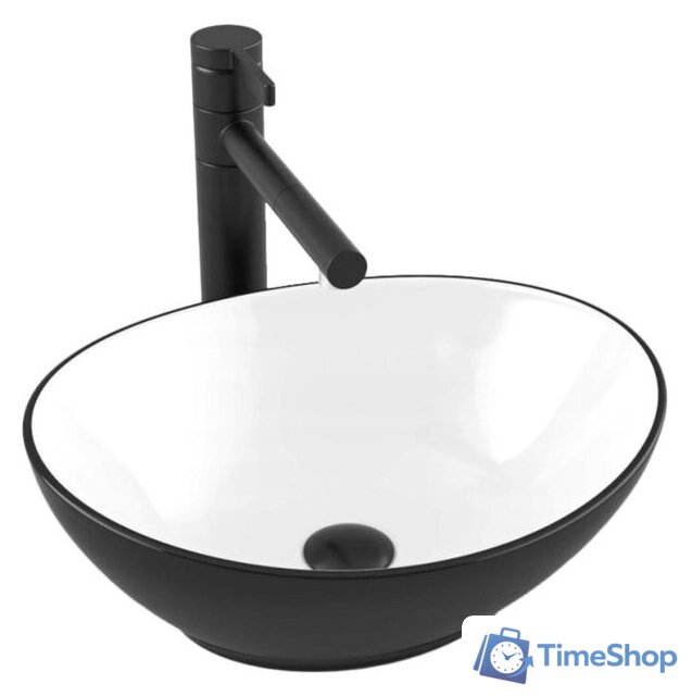 Умывальник Calani Fiesta CAL-00023 (черный/белый) - Изображение №1 — Интернет-магазин Time-Shop