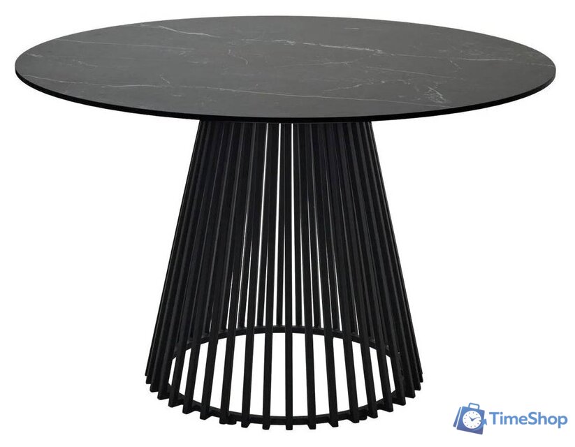 Кухонный стол M-City Terni 120 Matt 614M04921 (черный мрамор матовый/черный) - Изображение №2 — Интернет-магазин Time-Shop