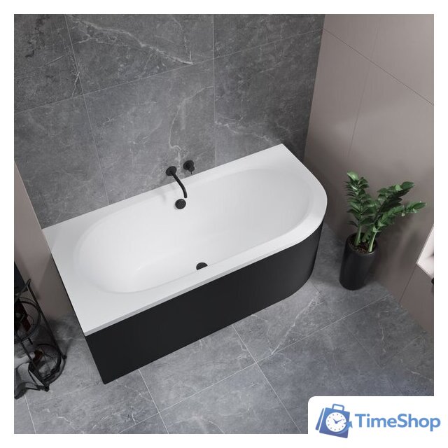 Ванна Lauter Bliss 160х75 L 21201061L (с ножками и черным подголовником) - Изображение №20 — Интернет-магазин Time-Shop