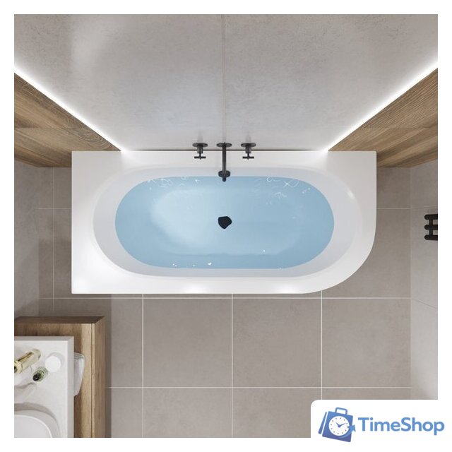 Ванна Lauter Bliss 160х75 L 21201061L (с ножками и черным подголовником) - Изображение №31 — Интернет-магазин Time-Shop