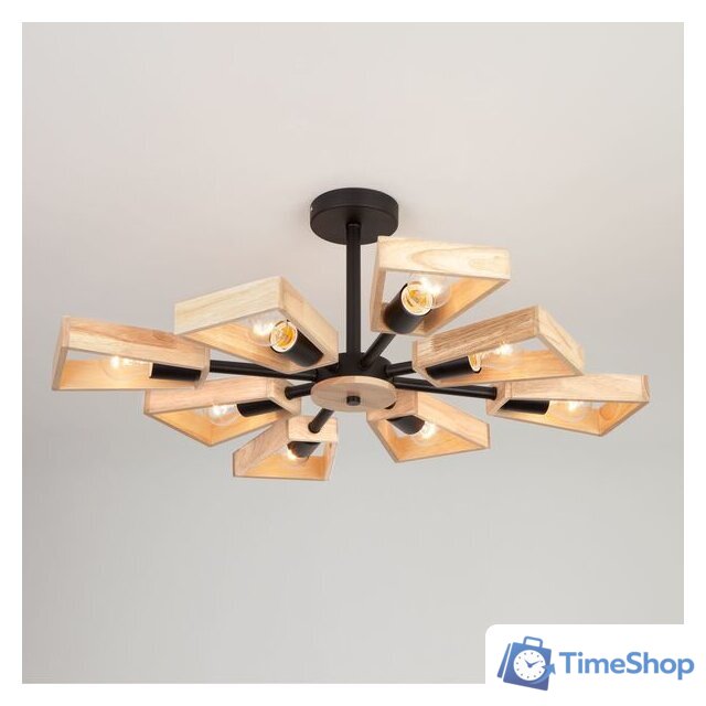 Люстра средней высоты Евросвет Klark 70056/8 (черный) - Изображение №3 — Интернет-магазин Time-Shop