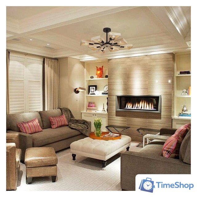 Люстра средней высоты Евросвет Klark 70056/8 (черный) - Изображение №2 — Интернет-магазин Time-Shop