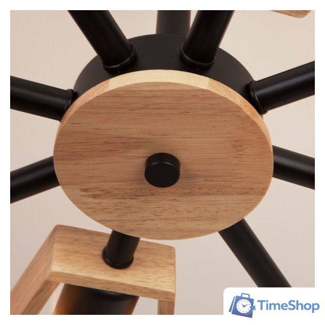 Люстра средней высоты Евросвет Klark 70056/8 (черный) - Изображение №7 — Интернет-магазин Time-Shop