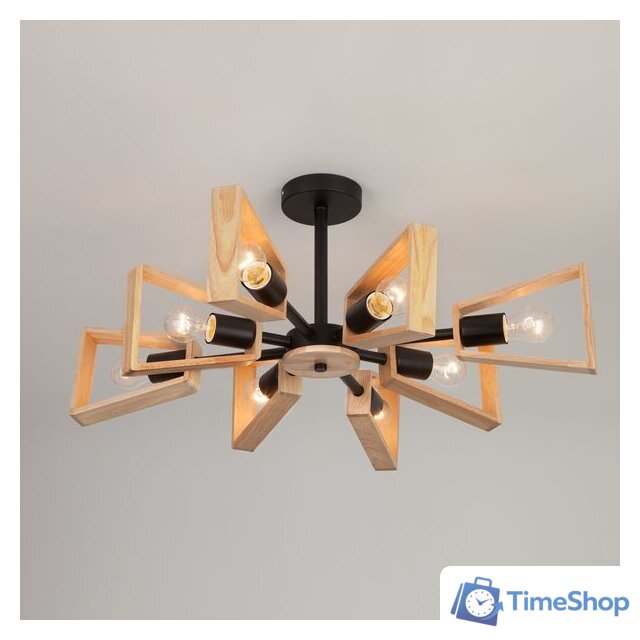 Люстра средней высоты Евросвет Klark 70056/8 (черный) - Изображение №4 — Интернет-магазин Time-Shop