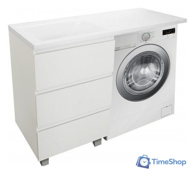  Эстет Тумба Dallas Luxe ФР-00001922 с умывальником Dallas 120 (левая) - Изображение №3 — Интернет-магазин Time-Shop