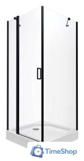 Душевой уголок Triton Йота-Блэк 90x90 (черный, с поддоном) - Изображение №1 — Интернет-магазин Time-Shop