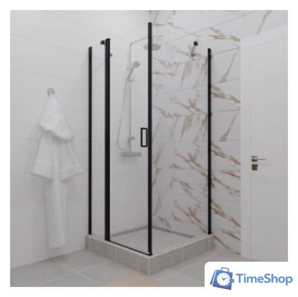 Душевой уголок Triton Йота-Блэк 90x90 (черный, с поддоном) - Изображение №2 — Интернет-магазин Time-Shop