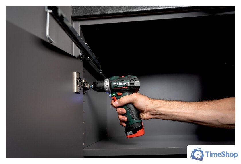 Дрель-шуруповерт Metabo PowerMaxx BS BL 601721500 (с 2-мя АКБ, кейс) - Изображение №3 — Интернет-магазин Time-Shop