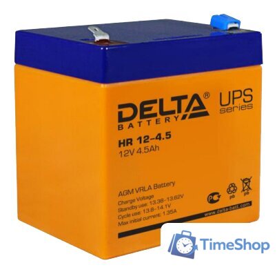 Аккумулятор для ИБП Delta HR 12-4.5 (12В/4.5 А·ч) - Изображение №1 — Интернет-магазин Time-Shop