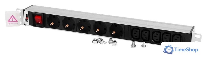 Блок розеток ЦМО R-10-5S-5C13-V-440-Z (10 розеток, без шнура питания) - Изображение №1 — Интернет-магазин Time-Shop