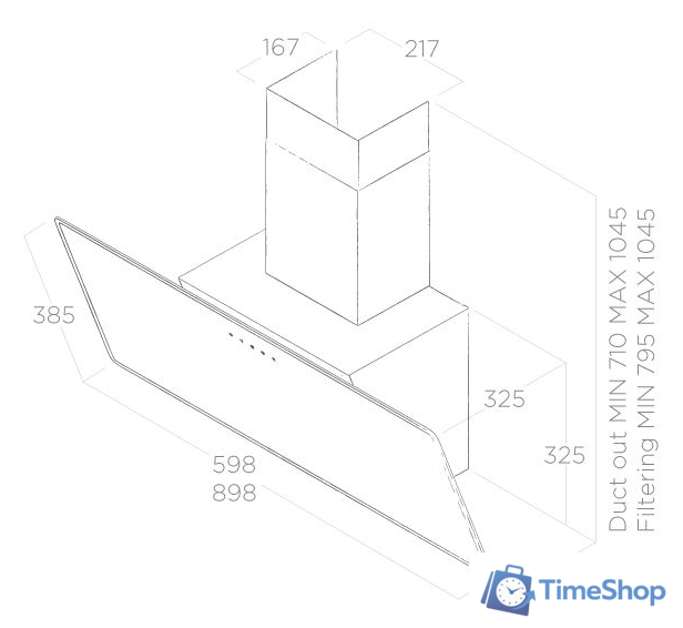 Кухонная вытяжка Elica Shire BK/A/90 No Plug - Изображение №6 — Интернет-магазин Time-Shop