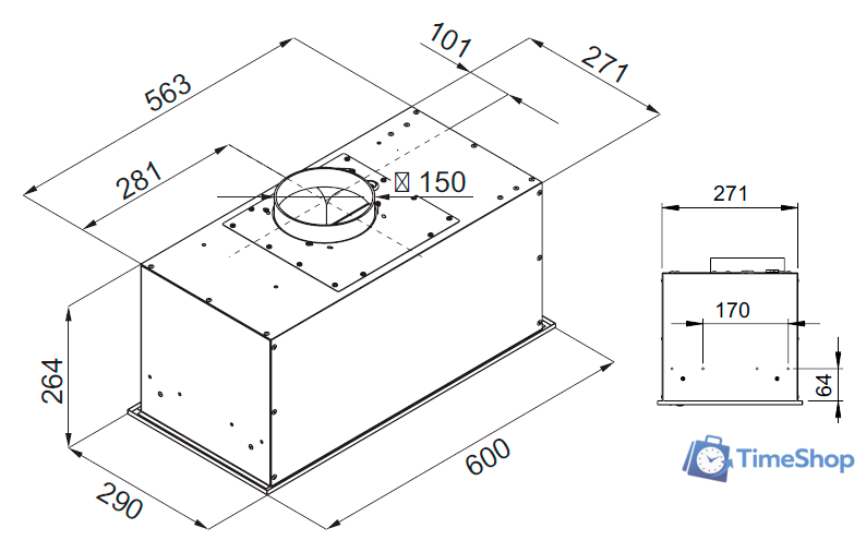 Кухонная вытяжка KUPPERSBERG Ibox 60 W - Изображение №4 — Интернет-магазин Time-Shop