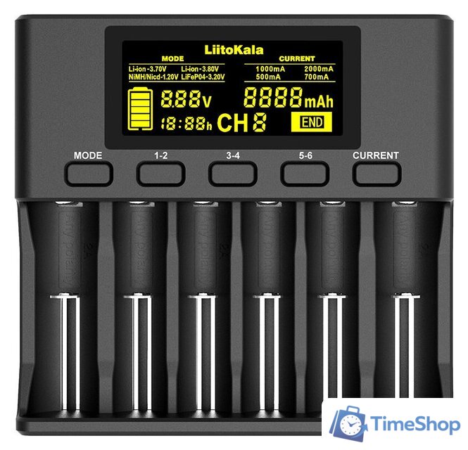 Зарядное устройство LiitoKala Lii-S6 - Изображение №1 — Интернет-магазин Time-Shop