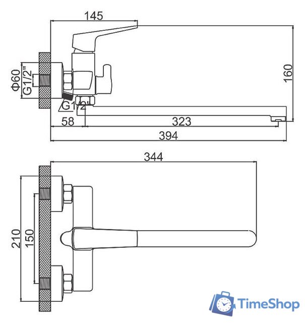 Смеситель Ledeme L2281B - Изображение №2 — Интернет-магазин Time-Shop
