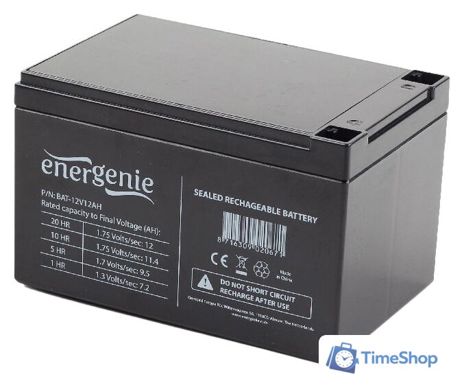 Аккумулятор для ИБП EnerGenie BAT-12V12AH - Изображение №1 — Интернет-магазин Time-Shop