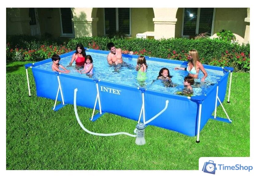 Каркасный бассейн Intex Rectangular Frame Pool 28274 (450x220x84) - Изображение №2 — Интернет-магазин Time-Shop