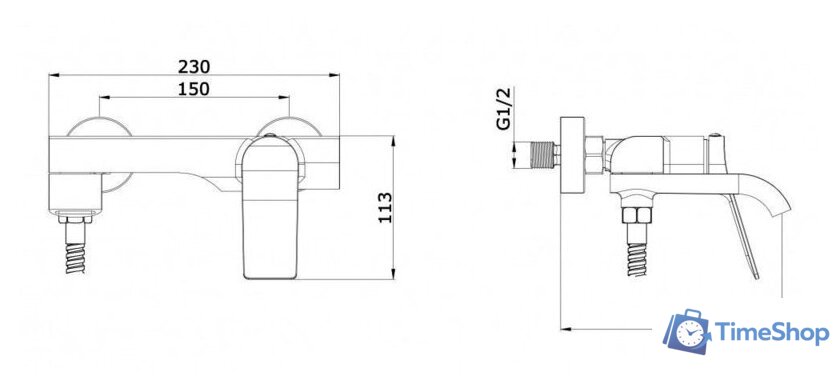 Смеситель Vieir V343531-F - Изображение №2 — Интернет-магазин Time-Shop
