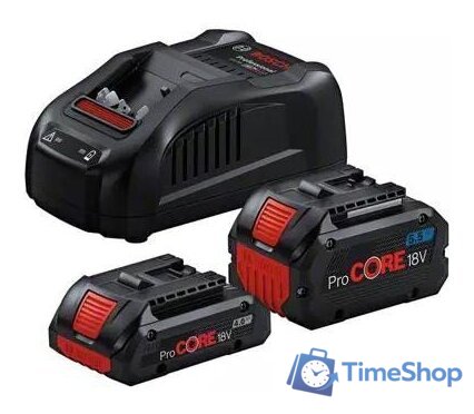 Аккумулятор с зарядным устройством Bosch 1600A0214A (18В/4 Ah + 18В/5.5 Ah + 14.4-18В) - Изображение №1 — Интернет-магазин Time-Shop