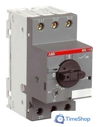 Выключатель автоматический ABB MS116-10.0 10А 4кВт 50кА 1SAM250000R1010 - Изображение №1 — Интернет-магазин Time-Shop