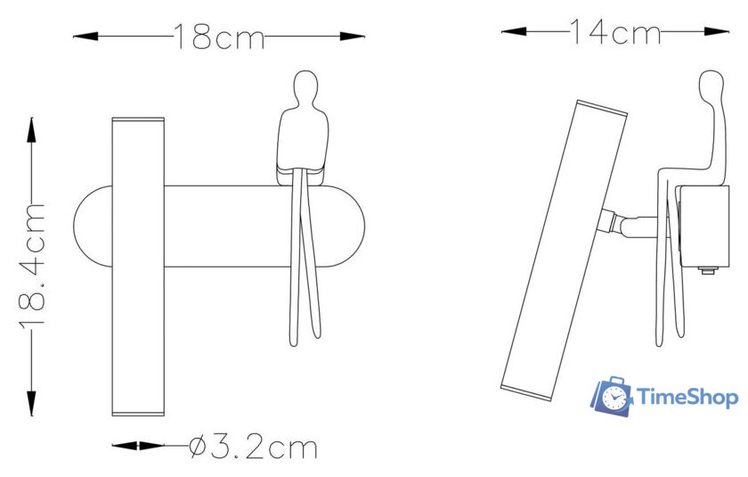 Бра Arte Lamp Albert A2173AP-1PB - Изображение №2 — Интернет-магазин Time-Shop