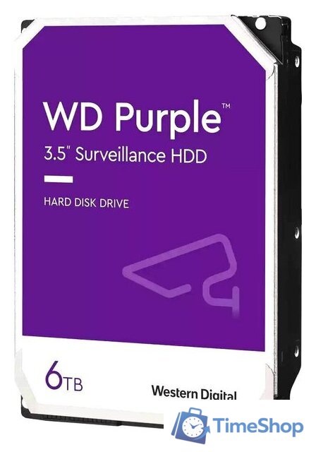 Жесткий диск WD Purple 6TB WD64PURZ - Изображение №1 — Интернет-магазин Time-Shop