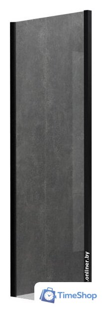 Душевая стенка Allen Brau Priority 3.31048.BBA 99x200 294077 (черный браш) - Изображение №1 — Интернет-магазин Time-Shop
