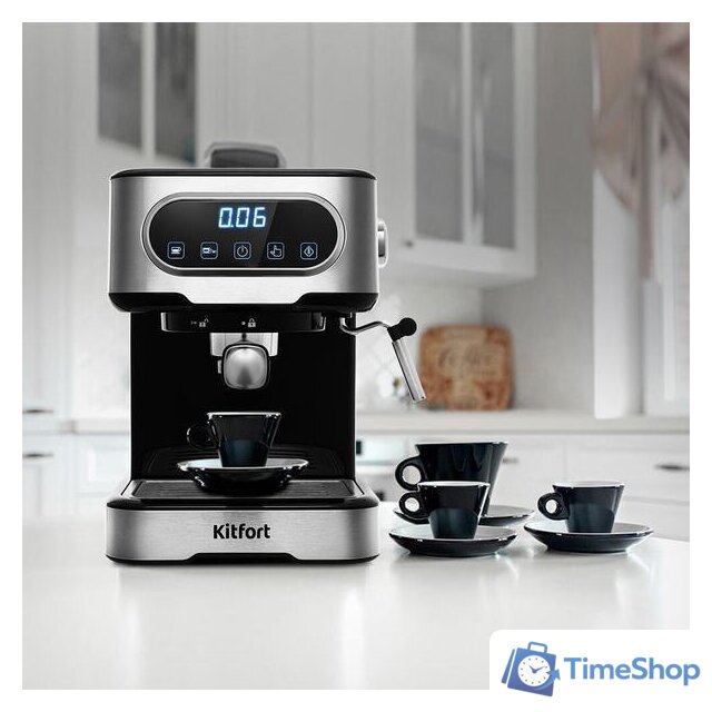 Рожковая кофеварка Kitfort KT-765 - Изображение №8 — Интернет-магазин Time-Shop