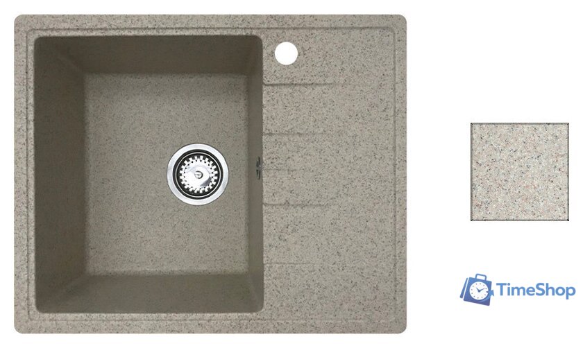 Кухонная мойка БелЭворс Mila L (темно-бежевый, без сифона) - Изображение №1 — Интернет-магазин Time-Shop