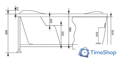 Ванна Aquanet Malta New 150x150 - Изображение №6 — Интернет-магазин Time-Shop