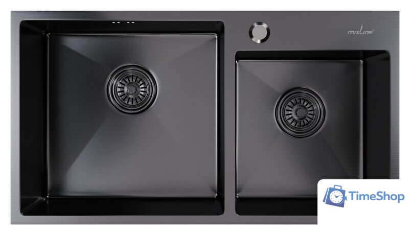 Кухонная мойка Mixline 547241 (черный графит, 3 мм) - Изображение №1 — Интернет-магазин Time-Shop
