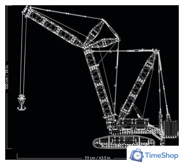Конструктор LEGO Technic 42146 Гусеничный кран Liebherr LR 13000 - Изображение №6 — Интернет-магазин Time-Shop