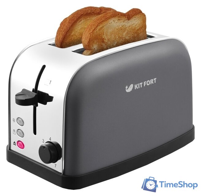 Тостер Kitfort KT-2014-6 (графит) - Изображение №1 — Интернет-магазин Time-Shop