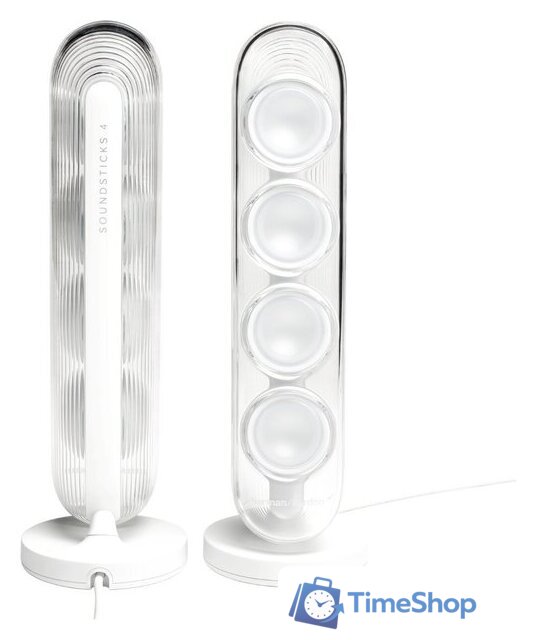 Акустика Harman/Kardon SoundSticks 4 (белый) - Изображение №4 — Интернет-магазин Time-Shop